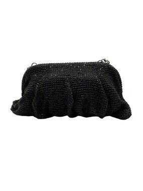 I.N.C. International Concepts Black Rhinestone Net Clutch and Crossbody Bag